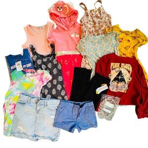 Lot of 13 Big Girls Items Sizes 6-8 Dresses Shirts Skirt